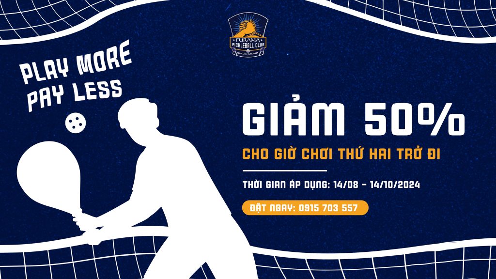 🎾 PLAY MORE, PAY LESS – ƯU ĐÃI DÀI HẠN TẠI ARIYANA PICKLEBALL CENTRE!