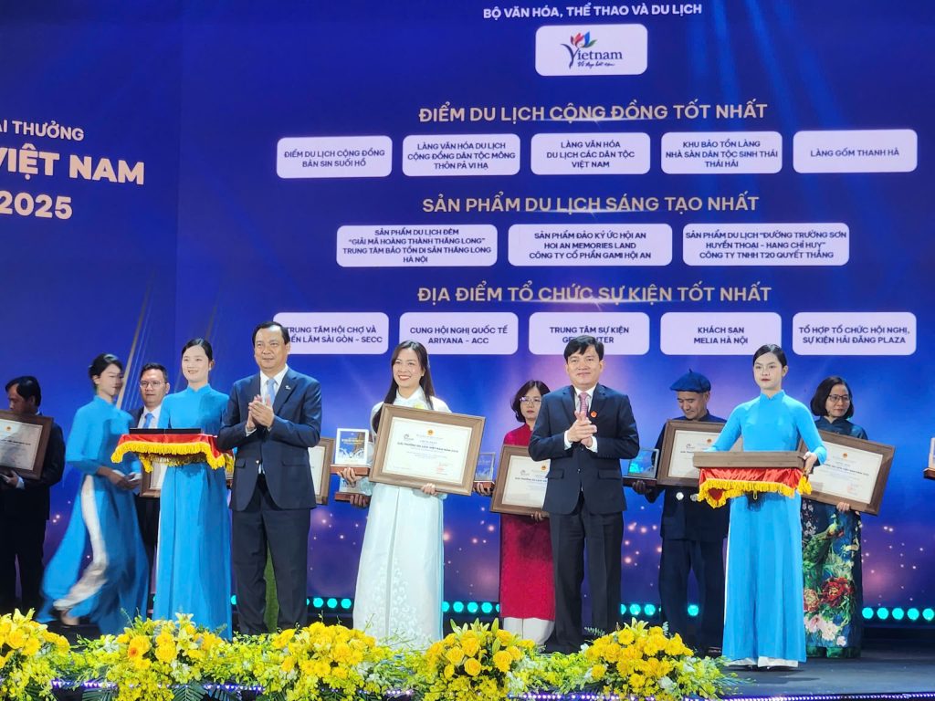 GIẢI “ĐỊA ĐIỂM TỔ CHỨC SỰ KIỆN DU LỊCH TỐT NHẤT 2025” XƯỚNG TÊN CUNG HỘI NGHỊ QUỐC TẾ ARIYANA ĐÀ NẴNG