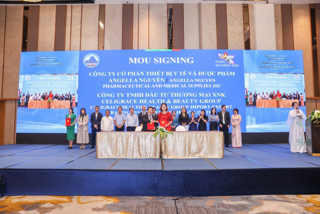 MOU 3: Cooperation in Healthcare, Pharmaceuticals, and Beauty between Angella Nguyen Medical Equipment and Pharmaceutical JSC (Công ty Cổ phần Thiết bị Y tế và Dược phẩm Angella Nguyên) and Celigrace Health & Beauty Group Investment Trading Import-Export Co., Ltd. (Công ty TNHH Đầu tư Thương mại XNK Celigrace Health & Beauty Group).