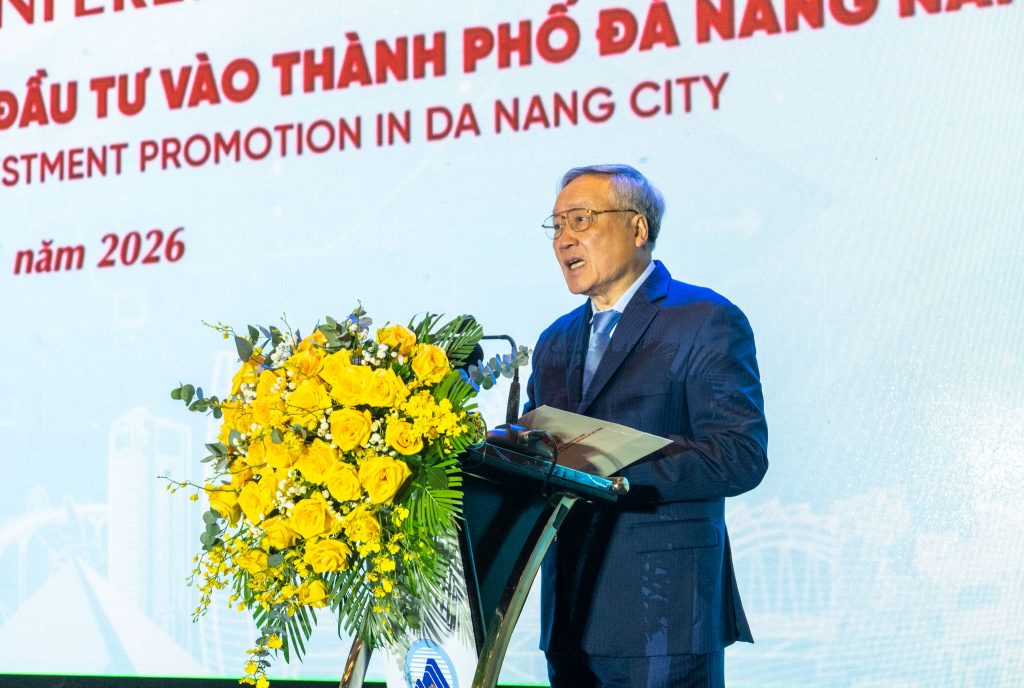 Phó Thủ tướng Thường trực Chính phủ Nguyễn Hòa Bình phát biểu chỉ đạo tại sự kiện "Hội nghị Công bố Nghị quyết số 259/2025/QH15 và Xúc tiến đầu tư vào TP. Đà Nẵng năm 2026 và Gặp gỡ Đà Nẵng 2026 / Meet Danang 2026"